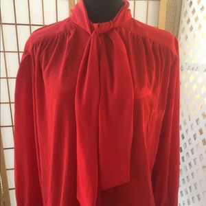 Rafaella Vintage Red Blouse